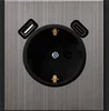 One German  socket with groundground and A+TYPE
