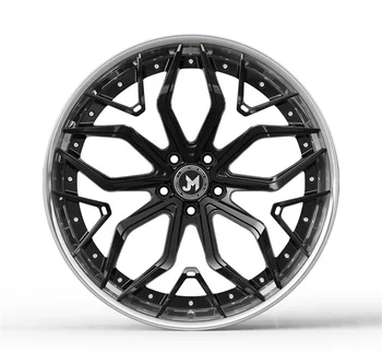 For BMW M8 21 inch 22 inches aluminum 5x112  precise plish & matt black 2 piece light forged wheels