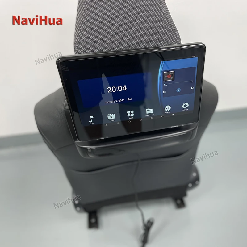 NaviHua Android Car Headrest Monitor Multimedia Rear Seat Entertainment for Toyota Land Cruiser LC300 2021