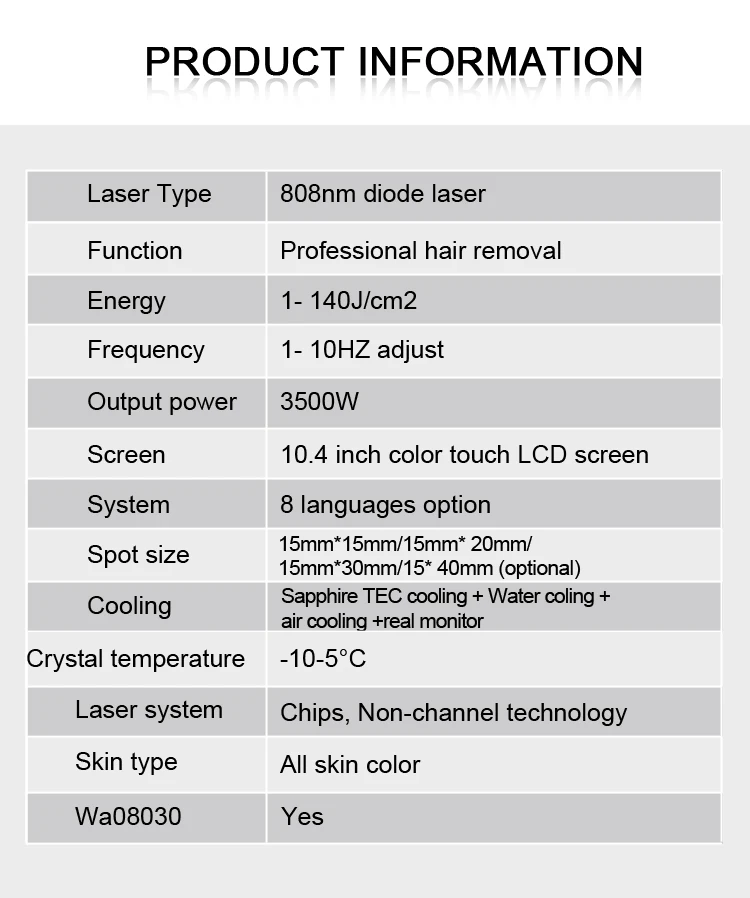 Portable 808 Diode Laser Hair Removal Machine 3 Wavelength 755 1064 808 Diode Laser Machine Manufacturer Wholesale