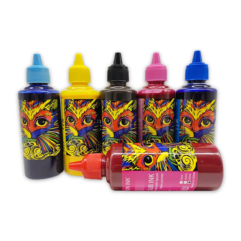 High Density Super Black Dye Sublimation Ink Eco-friendly Textile Transfer Pigment Ink for Polyester Fabric Sportswear Printing