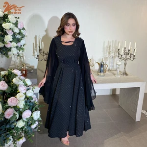 MQ138 Dubai Abaya Luxury Muslim Women Spring Fashion Diamonds  Bat Sleeve Dress Ramadan Arabian Women Islamic Clothing