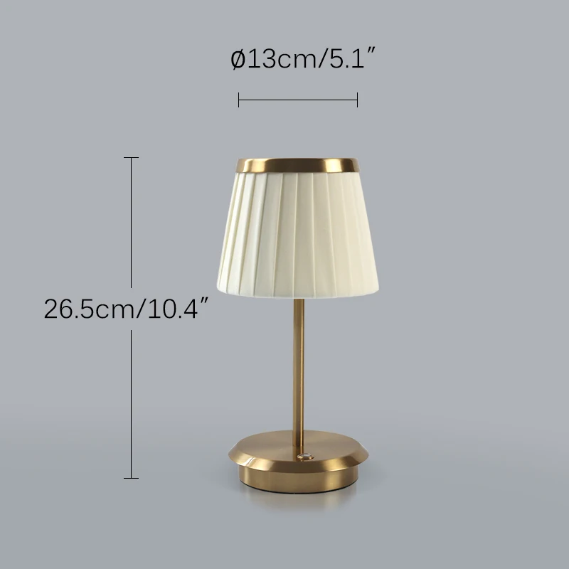 Modern Energy Saving Table Lamp USB Fabric Rechargeable LED Cordless Table Lamp for Restaurant Table Lamp Shade