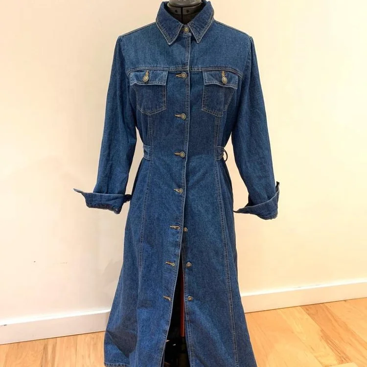 denim duster dress