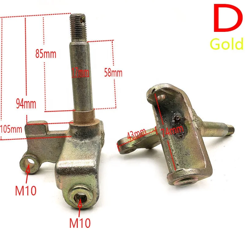 ATV Steering Strut Knuckle Spindles Fit for Chinese 50cc 70cc 90cc 110cc 125cc 150cc 200cc 250cc Go Kart ATV Bike Parts