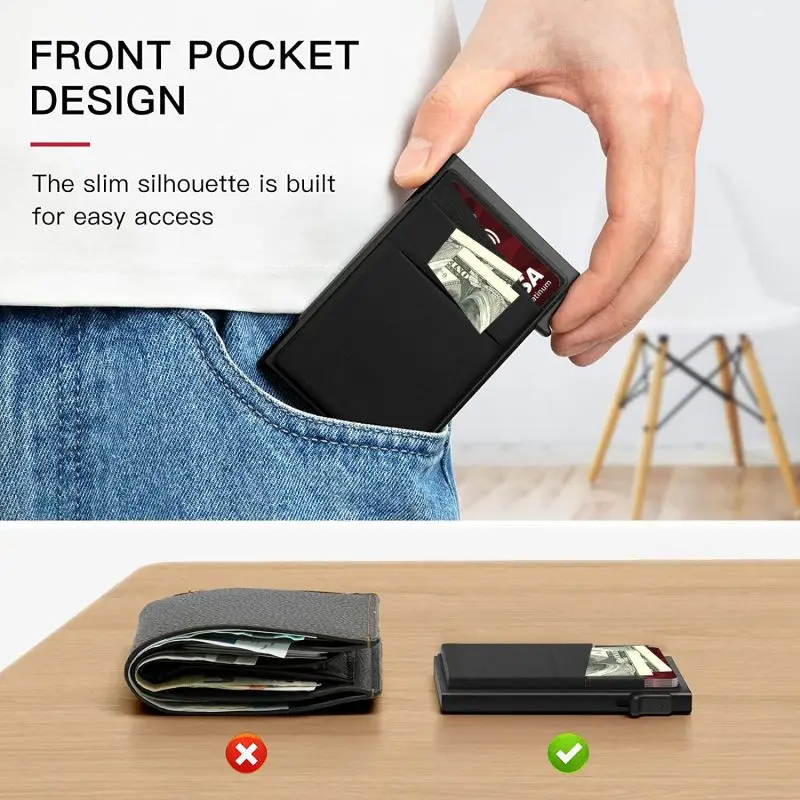 Smart Wallet for Men RFID Blocking Credit Card Holder