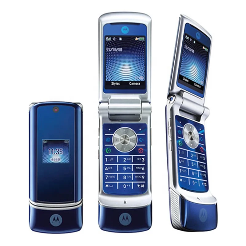 motorola flip phone blue