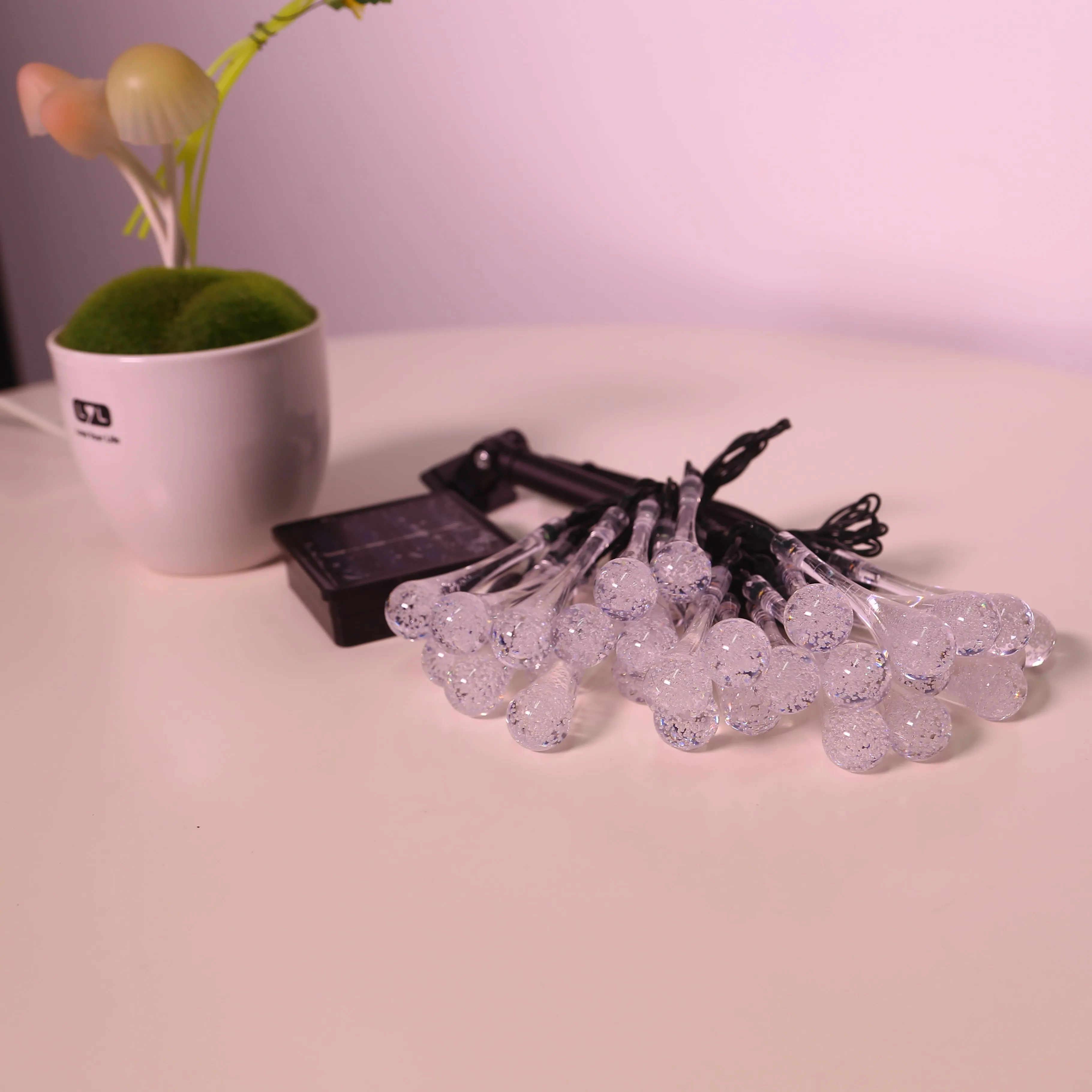 Рождественское украшение падение мяч светодиодная гирлянда праздничное освещение Рождество