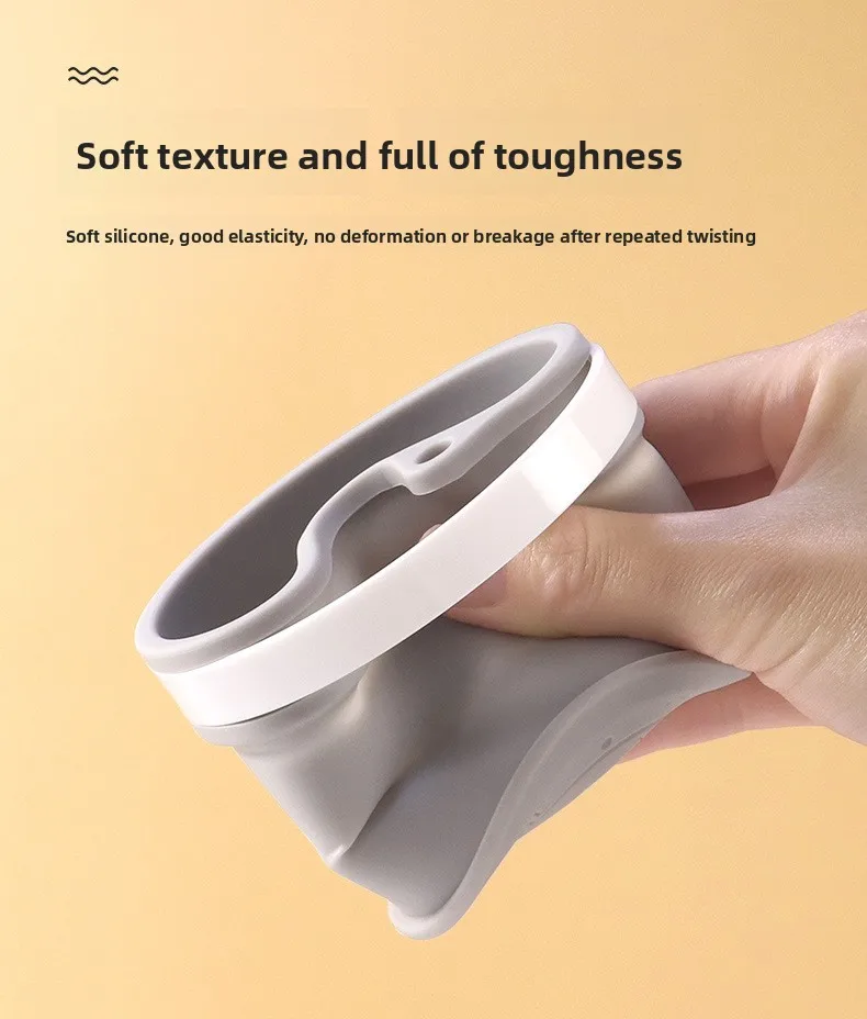 Factory Wholesale Customizable Modern Telescopic Coffee Cup Portable Silicone Folding Water Cup for Travel Camping Food Grade factory