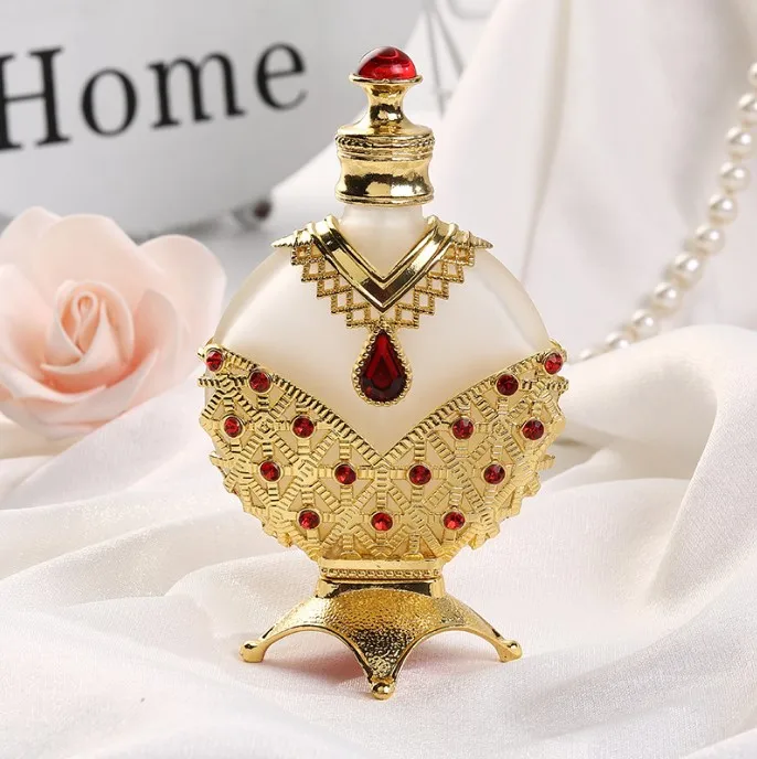 10ml 15ml 30ml High quality jewelry perfume metal bottle Dubai essence Vietnamese Arabic essential oil empty dropper bottles manufacture