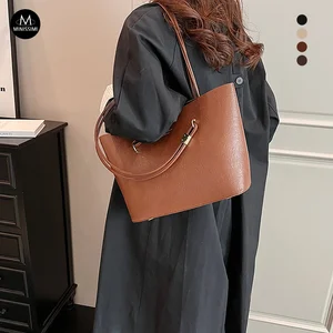 Textured PU Dual-Strap Bolso De Mano Women's Tote Bags Shoulder Bag Daily Use Purses 2026