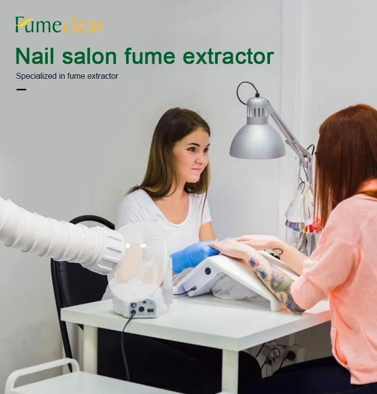 Fume Extractor Portable Nail Table Dust Collector Purifier Dusy