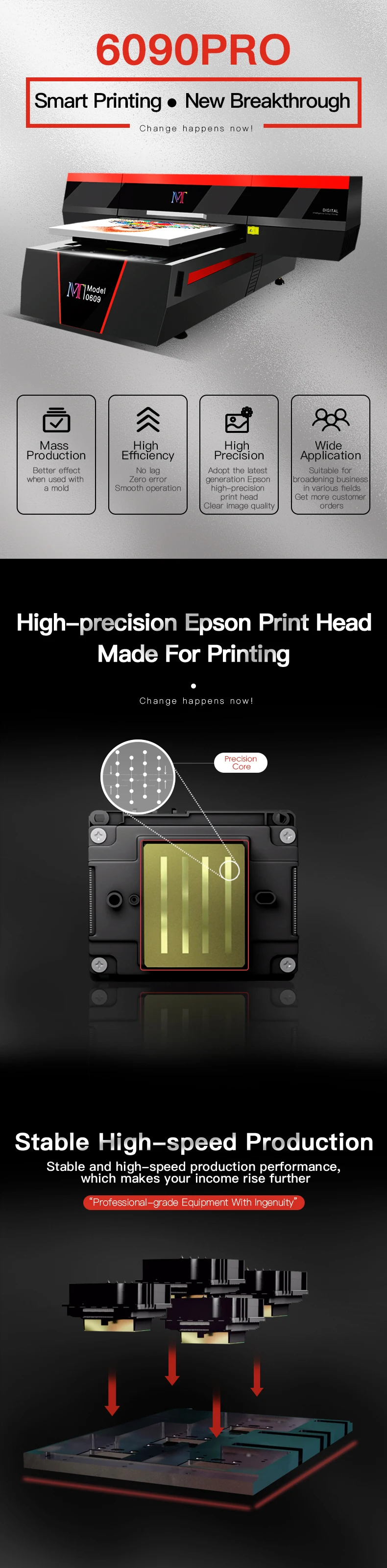 UV Printer 6090 for Souvenirs & Promotional Items Printing (Epson i3200 Heads, 600mm*900mm)