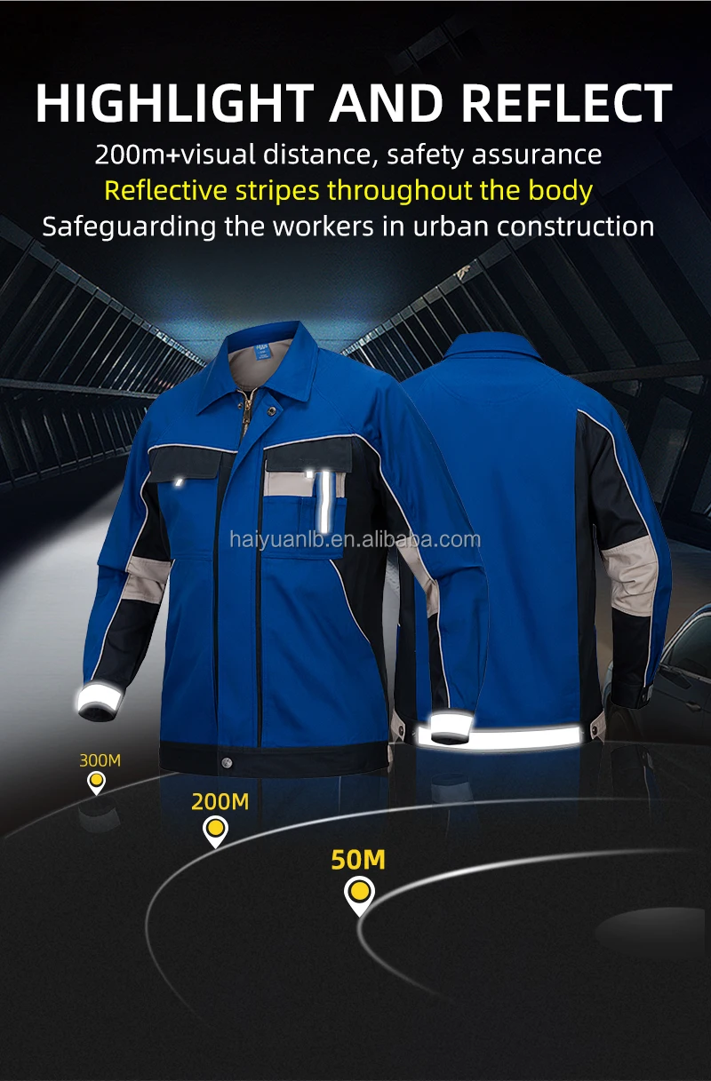 100 Cotton Men Women Workwear Jacket Pants Construction Work Uniform