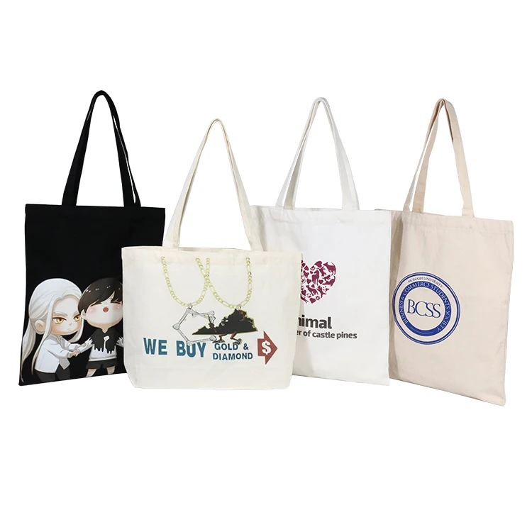 Professional Customized Shopping Bag Reusable Cotton Canvas Tote Bag