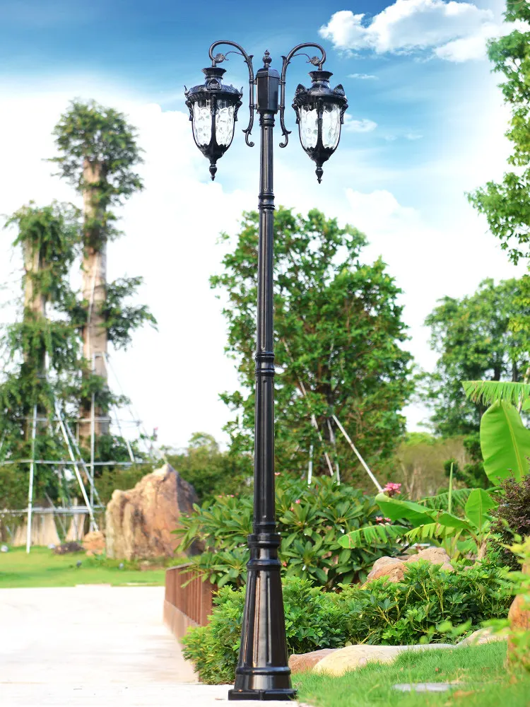 Courtyard Lamp Street Lamp Lawn Lamp Park Lamp Waterproof Outdoor Villa European-style Landscape Municipal 3m LED Agi32 Layout