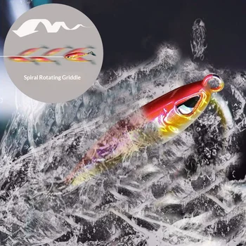 Shore Casting Iron Plate Fast-Sinking Night-Glow Lead Lure 60g/80g/100g for Spanish Mackerel Grouper Cod Cutlassfish-Sea Fishing – Lure – view 3