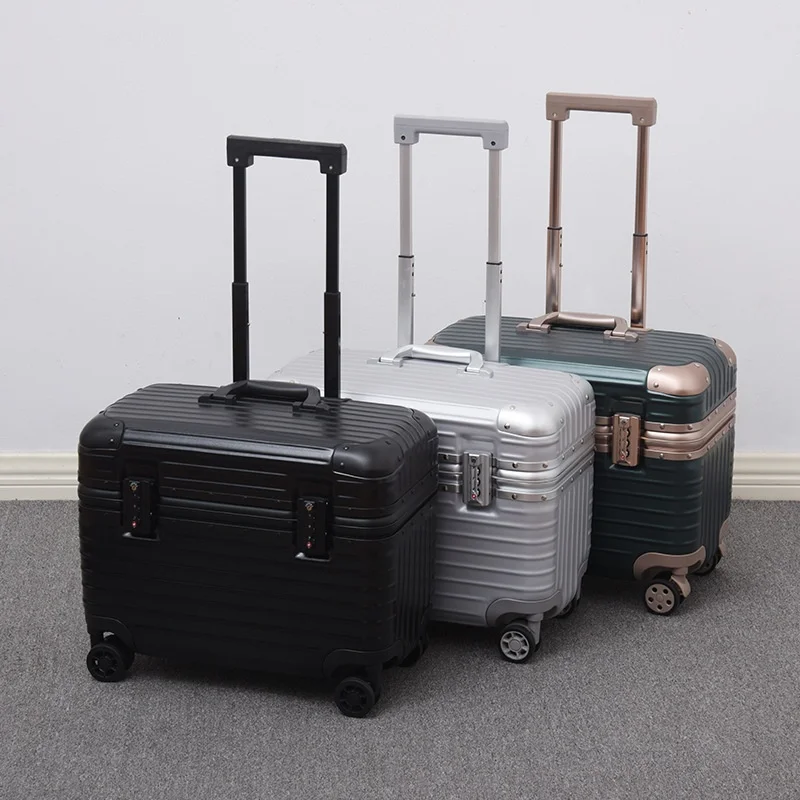Flip-top Photography Equipment Suitcase TSA Password Lock Spinner Casters Durable ABS Material Carry-on Size for Business