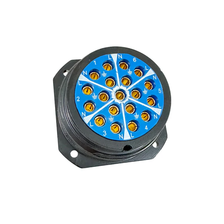19 Pin  Socapex Female Panel Mount Connector Chasis Socket