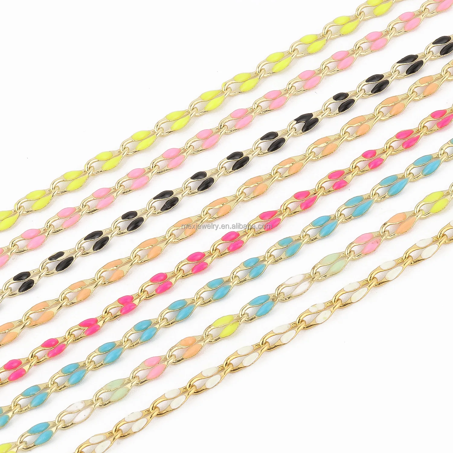 Custom Diy Jewelry Chains Lips Necklace Waterproof Gold Plated Coloured