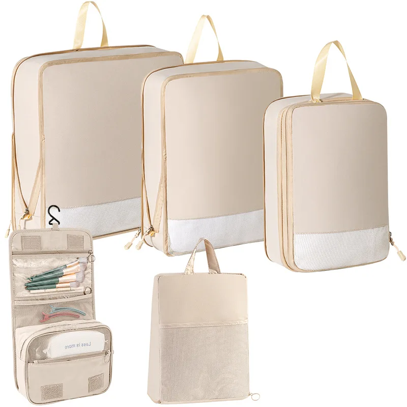 Lightweight Dacron Polyester Compression Luggage Fashion-Style Handheld  Packing Cubes Portable Travel Duffle Bag String for