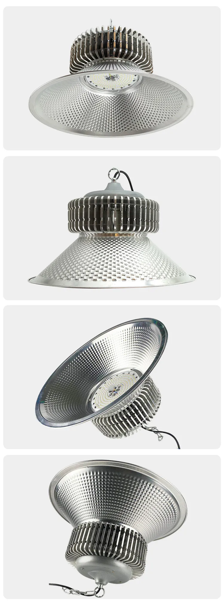 Warehouse High Bay Light Fixtures 100W 150W 200W LED High Bay Light