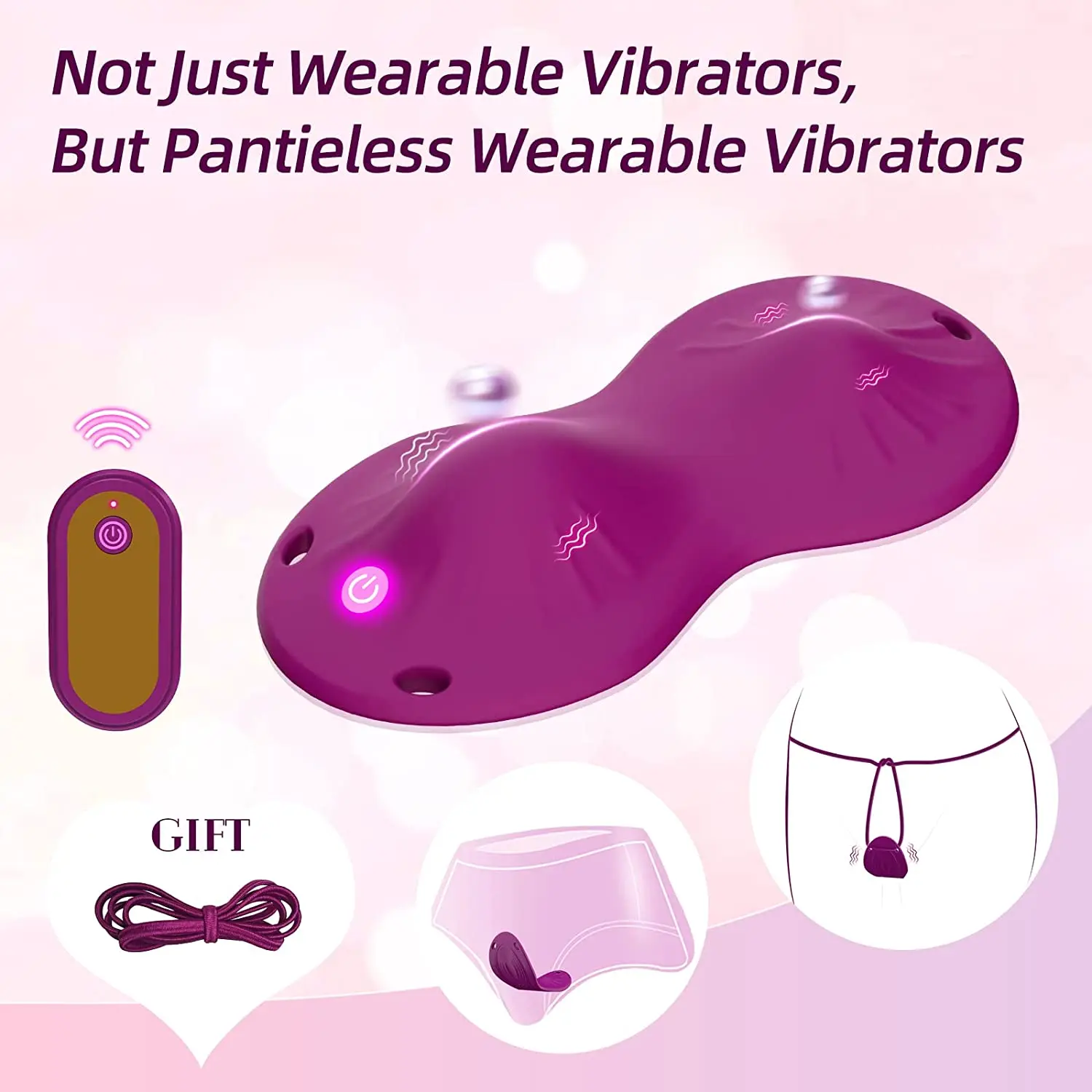 skf wireless vibration monitoring VIBROMASSEUR EN SILICONE POUR CULOTTE INTOYOU APP SERIES AVEC APPLICATION  BLEU main image 1