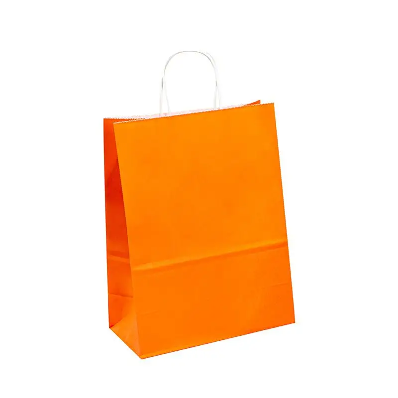 Customized Take Out Craft Paper Bag with Logo Print Premium Quality Customized Paper Bags