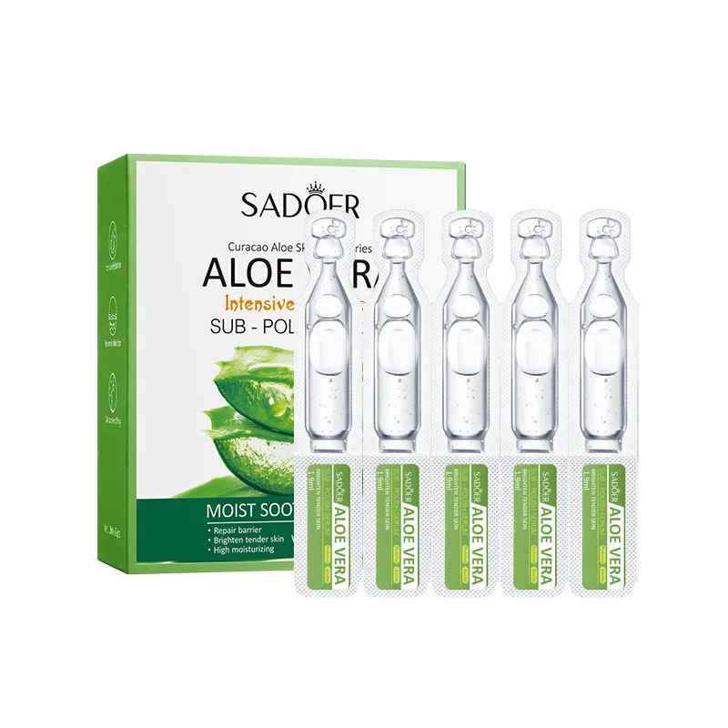 SADOER Skin Repairing Ampoule Essence for Firming Hydrating Brightening  Anti Wrinkle Aloe Vera Face Serum| Alibaba.com