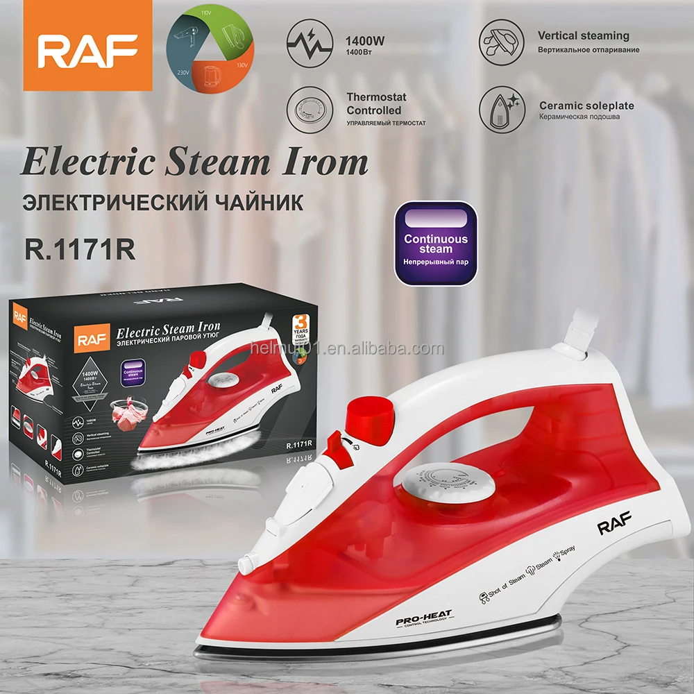 Ferro Da Stiro EasySpeed GC1742/40 - 2000W, Piastra Antiaderente, Vapore E Secco, Colore Rosso E Bianco - 3