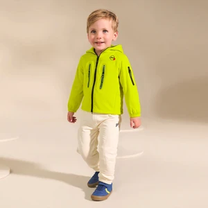 Unisex Children's Outdoor Soft Shell Jacket Waterproof Windbreaker Jacket Windproof Zipper Closure Jeans Boys Clothing Sets