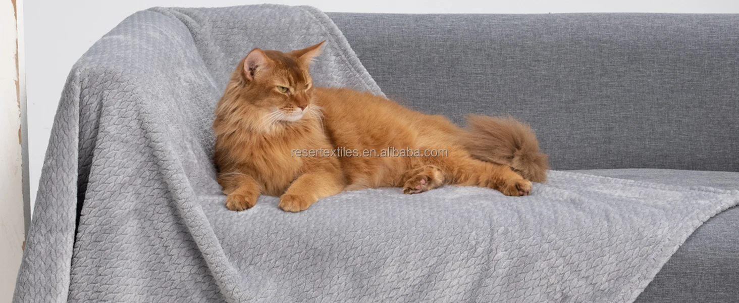 Premium Silky Flannel Fleece Super Soft Sherpa Throw Blanket Jacquard Pattern Lightweight Bed Blanket Winter Decorative