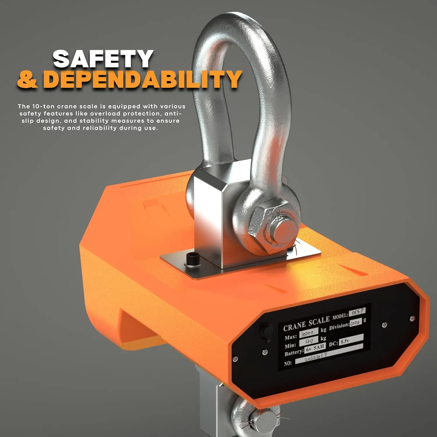 Balance Suspendue Numérique 6000 Lb (3 Tonnes) Avec Télécommande - Modèle US-LC6K, Neuf