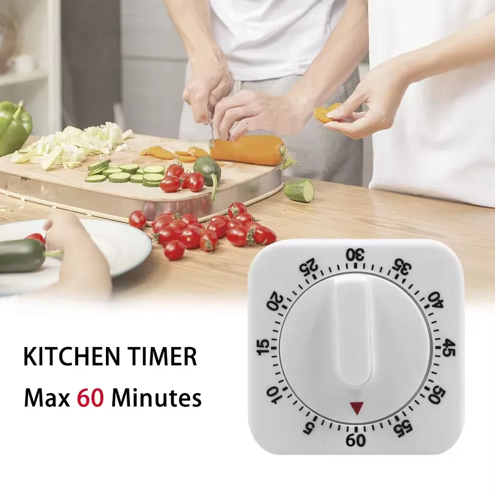 Minuteur De Cuisine Numérique AiQInu - Grand écran LED, Magnétique, 3 Niveaux De Volume, Réglable Jusqu'à 99 Min