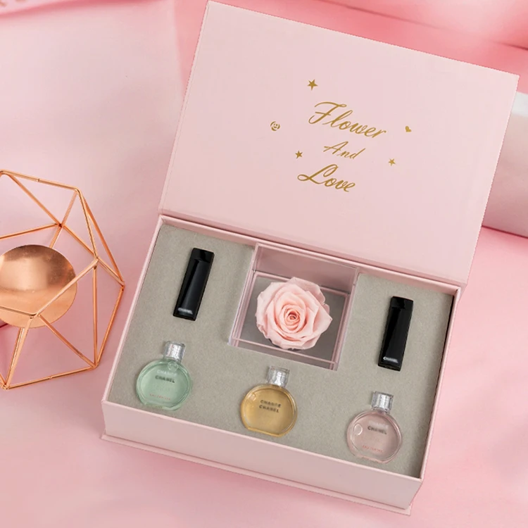 Luxury Pink Design Making Empty Perfume Bottle Paper Packaging