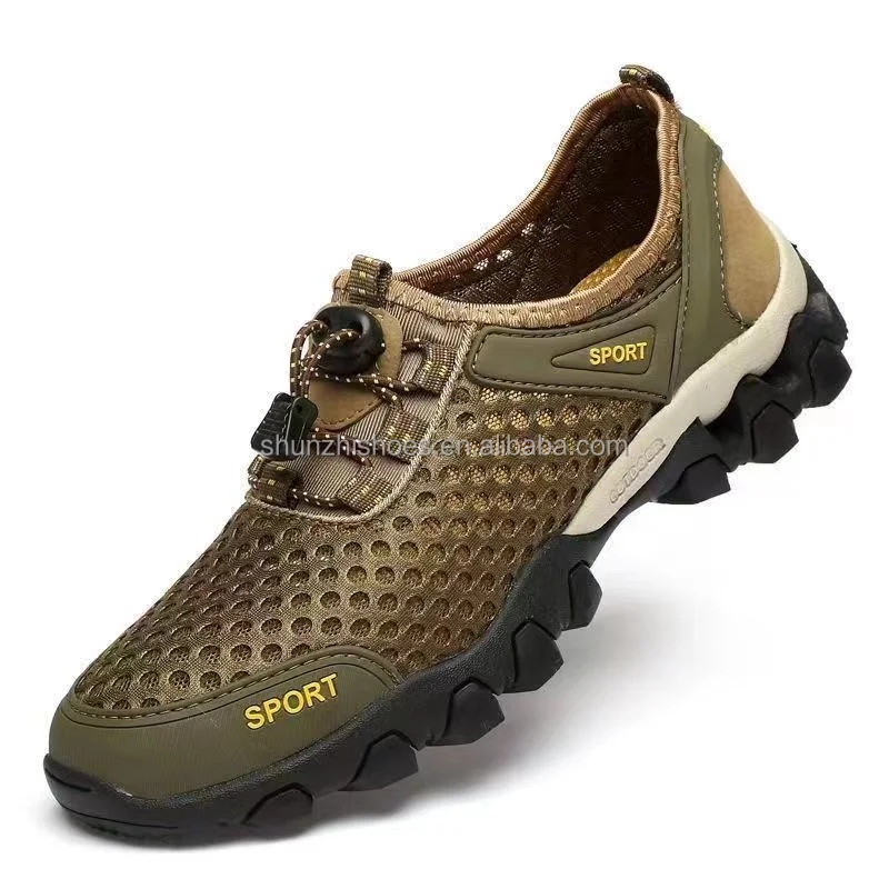 Cheap stock Henan custom logo mesh breathable light weight low MOQ best sports shoes men bareathable running shoes men's shoes