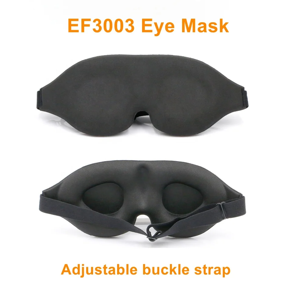 Custom Sleep Eye Mask High Quality 3D Contoured Slow Rebound Eyemask for Sleeping Travel Eye Cover Set