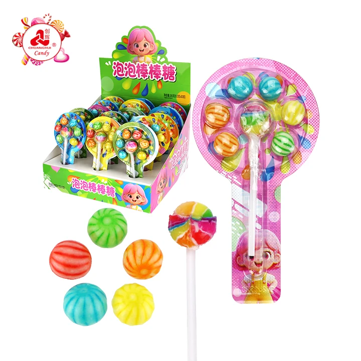 bubble gum lollipop