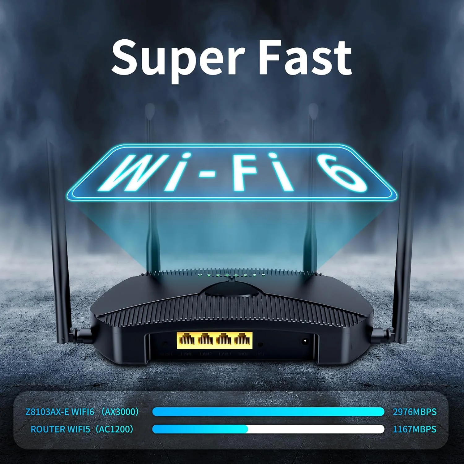 ZBT Z8103AX-E Wifi 6 3000mbps Ax3000 Wifi6 Dual-Band Router