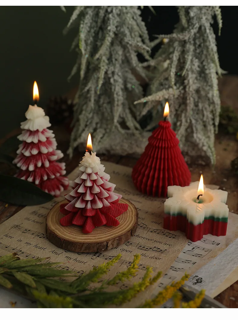 Christmas Tree Scented Candles Wholesale Pine Candle Gift Box Creative ...