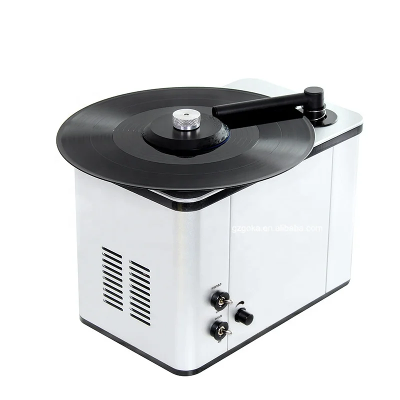 Factory Recommend Semi Automatic Vacuum Turntable Records Cleaning Machine with Cleaner Brush