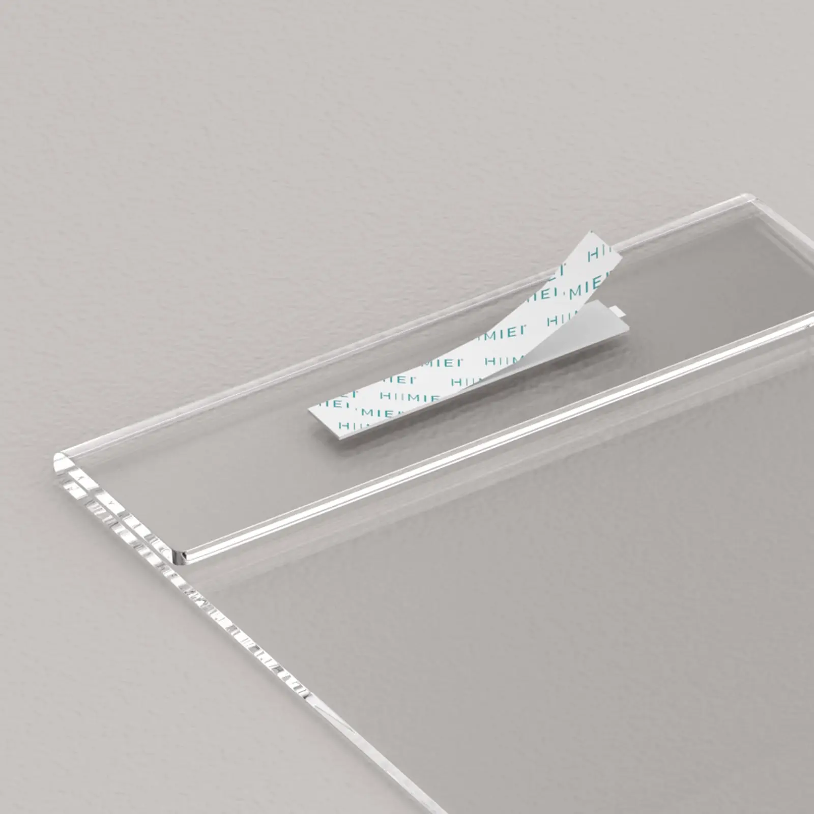 Customized A4 A5 A6 Sign Holder with Double Sided Tape for Store Restaurant Clear Acrylic Wall Mount 8.5x11inch Sign Holder factory