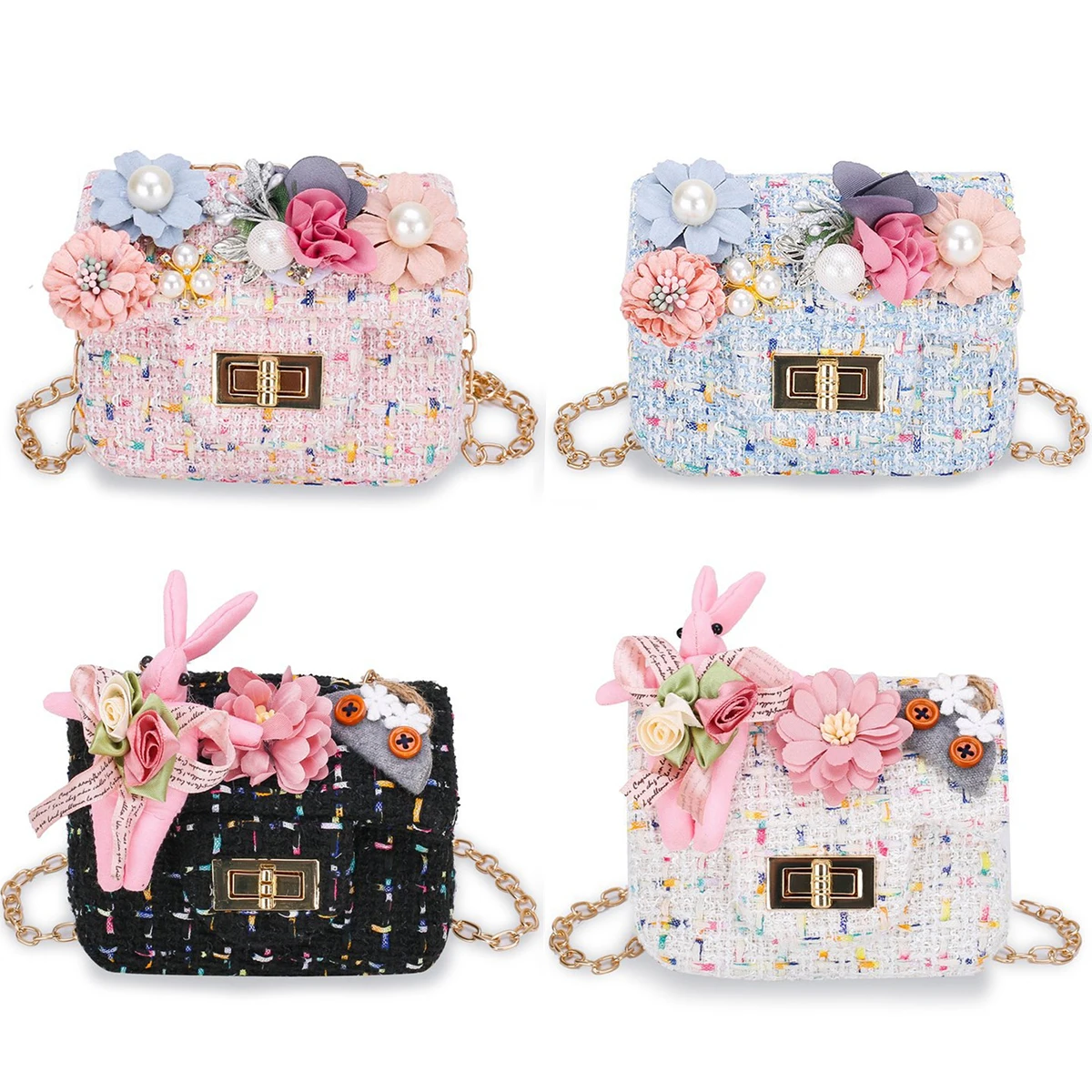 Little Girls Mini Chain Crossbody Bag