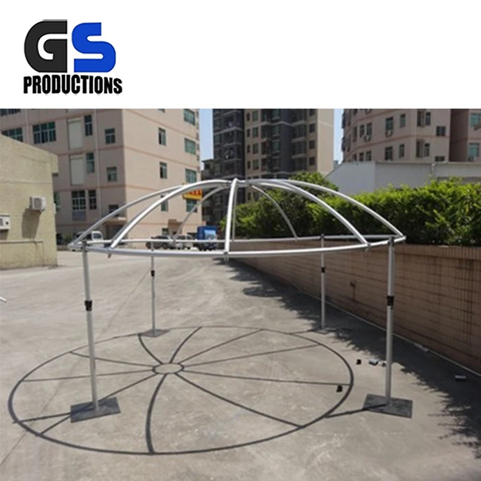 
Оптовая продажа, наружная алюминиевая большая металлическая труба и драпировка, портативная сцена с колесами, складная мобильная сцена 