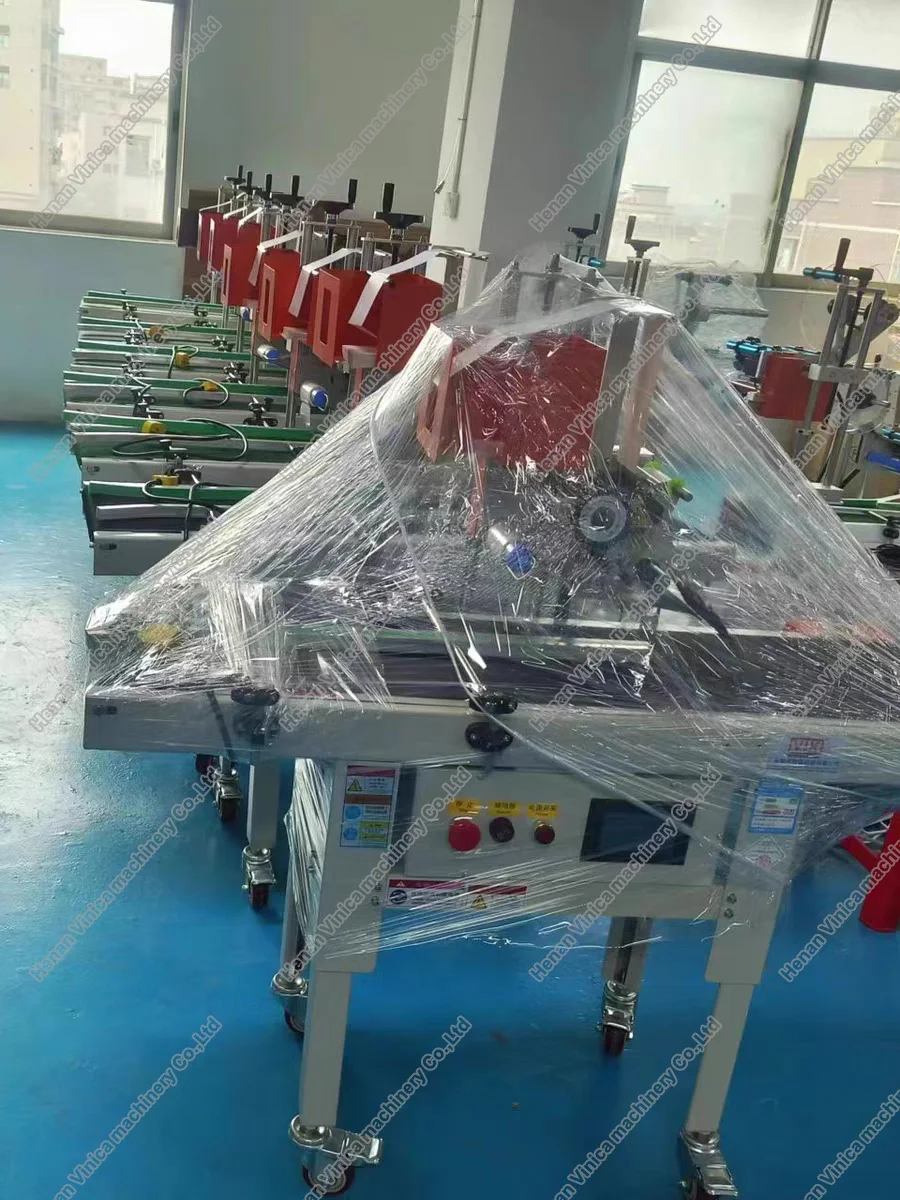 Cheap Price Automatic Express Box Labeling Machine Label Applicator Machine