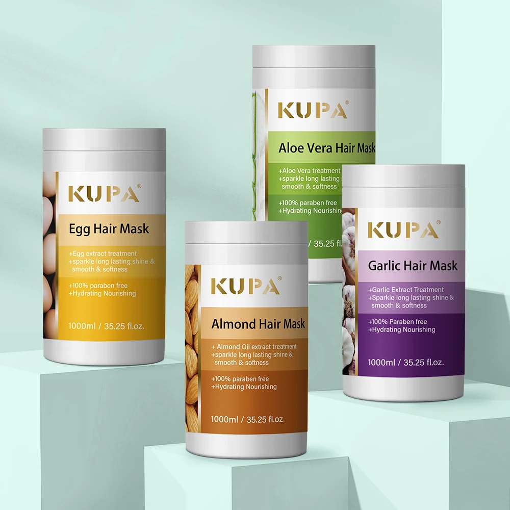 KUPA 100% Paraben Free Natural Food Formula Hair Treatment Improve Frizz Restore Shiny Egg Yolk Hair Mask