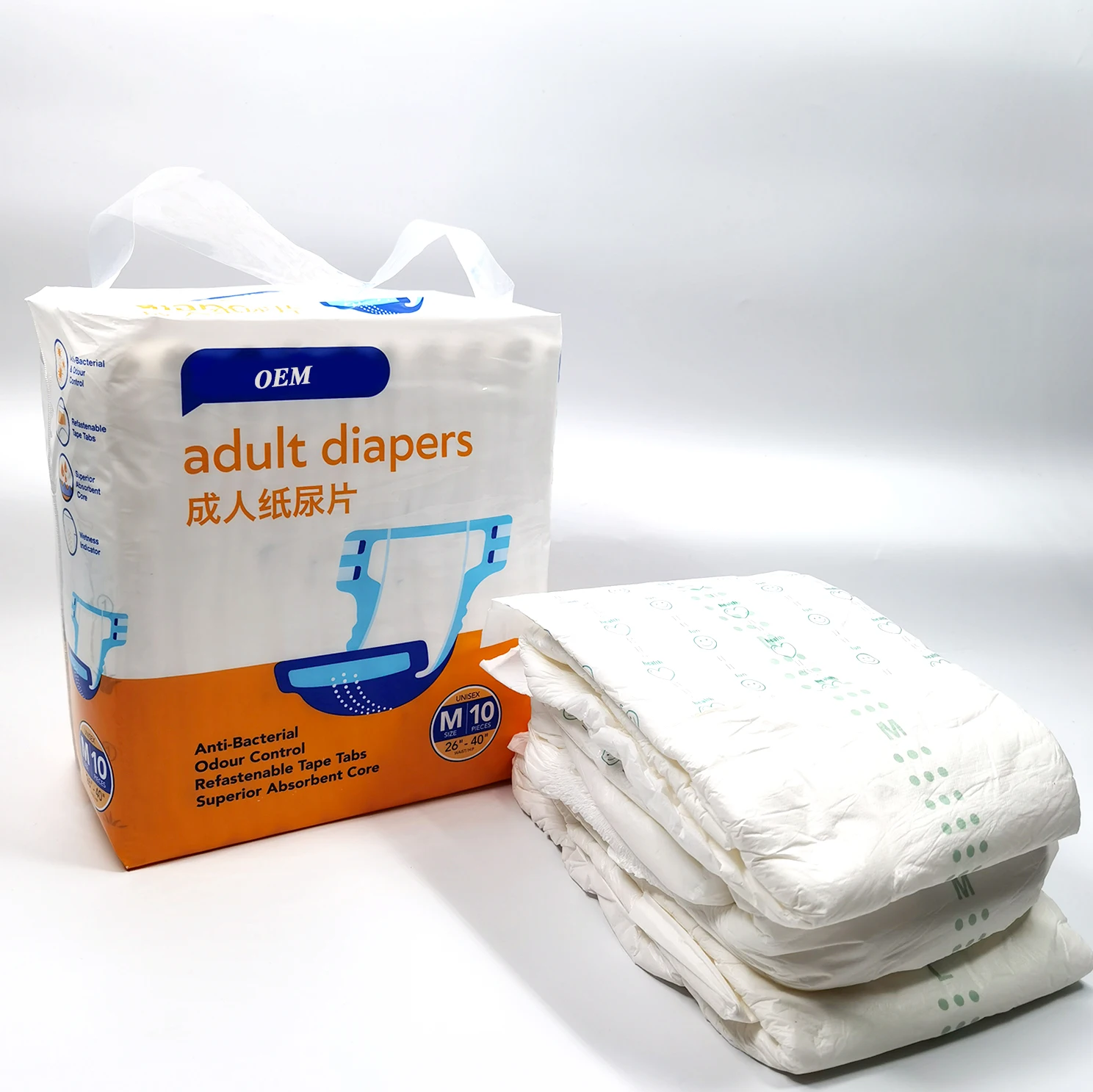 FREE SAMPLE Big Size Ultra Thick Adult Diapers Indonesia Soft Non Woven  Various Super Absorption Abdl Diaper Ultra Thick Adult
