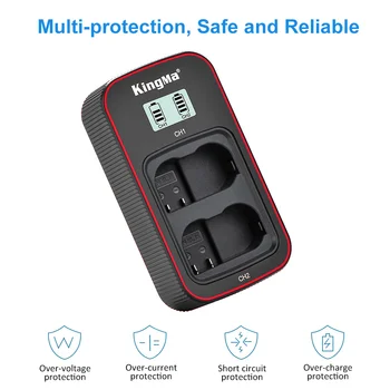 KingMa EN-EL15 High Capacity 2400mAh Lithium Ion Batteries and Portable Usb-c Charger Kit for Nikon detail image