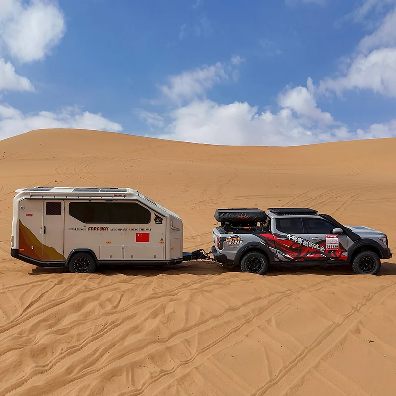 Economical 4X4 Off-Road Trailers Modern Camper for 2 Semi-Off Road Motorhomes Applicable Australia Foldable Waterproof Expanded
