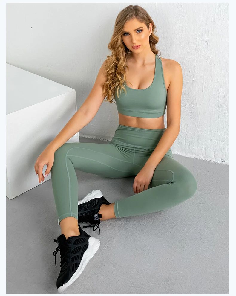 High Quality Sport Woman Clothes Women Gym Wear Fitness Workout Outdoor Organic Yoga Wear Athletic Suit